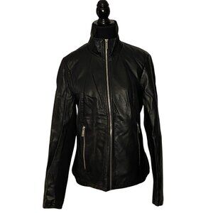 Kenneth Cole Black Faux Leather Jacket – Loved Condition